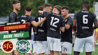 MATCH HIGHLIGHTS  Stenhousemuir 40 Buckie Thistle [upl. by Jennings98]