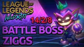 Battle Boss Ziggs Gameplay  League of Legends  Wild Rift [upl. by Berty]