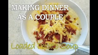 COOK WITH US Loaded Potato Soup [upl. by Gnirps454]