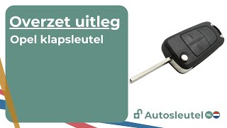 Opel klapsleutel overzetten  Opel Flip key shell replacement  autosleutelnl [upl. by Aleron]