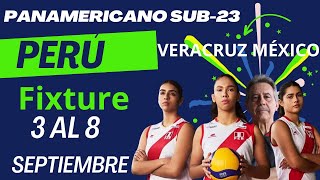 COPA PANAMERICANA DE VOLEIBOL SUB 23  Fixture PERU [upl. by Waxler554]