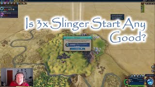 Civ6 3x Slinger Start  Is it any good [upl. by Ahsiam]