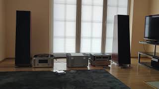 Plinius SA Reference Accuphase c250 Audio Research CD75 Thiel CS 6 [upl. by Neeham605]