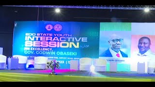 Edo State Youth Interactive Session With His Excellency Gov Godwin Obaseki [upl. by Leahkim]