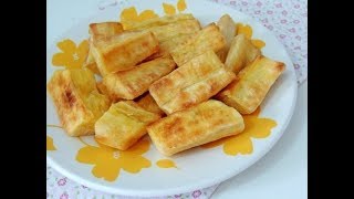 MANDIOCA FRITA NA AIR FRYER  BlasterChef [upl. by Ehcram]