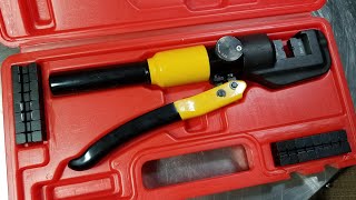 Harbor Freight Hydraulic Wire Crimper Review [upl. by Carolin]