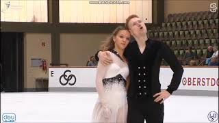 Anna SimovaKirill Aksenov SVK Nebelhorn Trophy 2024 Free dance [upl. by Elke]