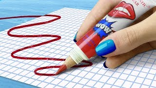 11 DIY Weird School Supplies You Need To Try 11 School Pranks [upl. by Stortz]