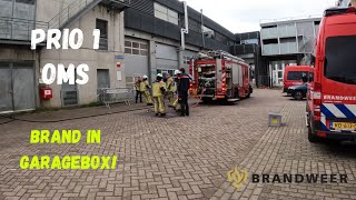 PRIO 1 OMS  Brand in garage box  Jeugdbrandweer Zaanstad [upl. by Gierc114]