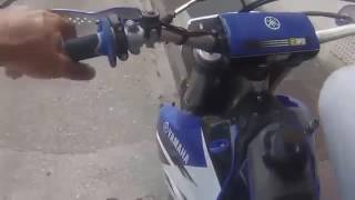 Cours poursuite entre deux motos une cross et un moto de police [upl. by Kitarp]