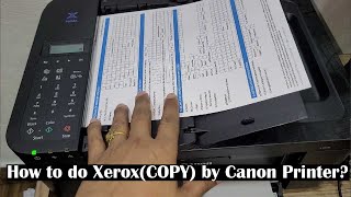 Learn to Make Xerox Copy Using Canon Printer  How to Make Copy By Canon AllInOne E4570 Printer [upl. by Garlan]