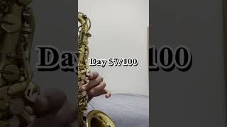 Learning the Alto Saxophone Day 57100 [upl. by Schroeder]