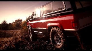 Vaterra Ascender 4x4 Chevy K5 Blazer in the wasteland pure engine sound [upl. by Lidia]