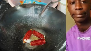 Popcorn Recipe  How to make Popcorn  Khaby Lame Reaction Part 87 popcorn shorts [upl. by Carla]