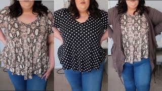 Spring Plus Size Try On Haul ft TJMAXX [upl. by Davidoff]