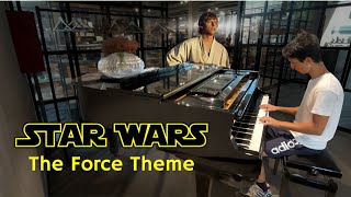 Star Wars quotThe Force Themequot Cover at a public piano [upl. by Valeda]