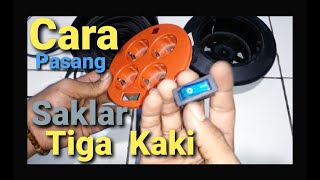 Cara Pasang Saklar 3 Kaki Pada Stop Kontak Atau Kabel Roll [upl. by Anirroc895]