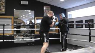 Nathan Gorman on the pads with Ricky Hatton [upl. by Adali]