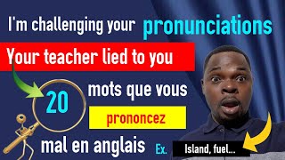 20 mots que vous prononcez mal en anglaisEp 1 [upl. by Eyram]