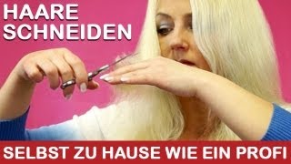 Haare selbst schneiden I selbst Stufen schneiden I DIY Tutorial zu hause wie ein Profi [upl. by Joon]