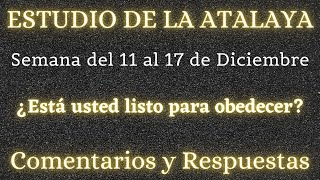 RESPUESTAS PARA EL ESTUDIO DE LA ATALAYA  SEMANA DEL 15 AL 21 DE ENERO 2024 [upl. by Lody]