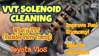 HOW TO REMOVE AND CLEAN THE VVT SOLENOID TO IMPROVE FUEL CONSUMPTION  WHAT IS VVT  TOYOTA VIOS [upl. by Aretahs]