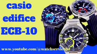 How to setting Time on Casio Edifice ECB10 tutorial watchservicebd [upl. by Ancel]