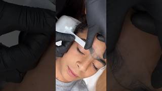 Thick brows wax tutorial 😮shorts clean brows clean brows subscribe ♥️ [upl. by Oigroig466]