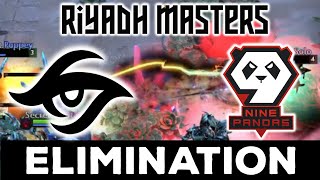 ELIMINATION SERIES  TEAM SECRET vs 9 PANDAS  RIYADH MASTERS DOTA 2 [upl. by Nmutua]