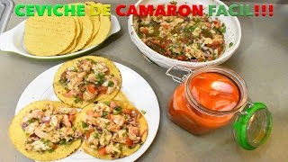 Ceviche de Camaron Facil [upl. by Aeriell]