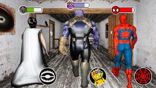 SPIDERMAN amp TANOS amp HULK Enter in Granny House   Gameplay Animation p29 [upl. by Arria]