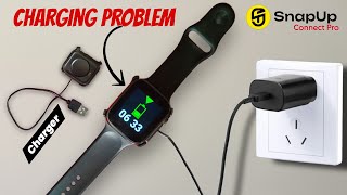 Snapup Smartwatch Charging Problem  VMart Smartwatch [upl. by Atoked]