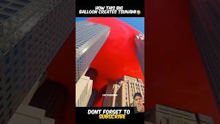 How this big Balloon creates tsunami science fact shorts [upl. by Rana223]