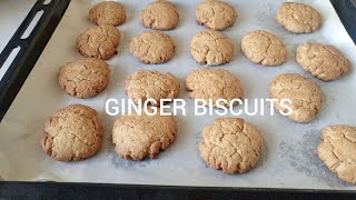 GINGER BISCUITS RECIPE How To Make Crispy amp Sweet Ginger BiscuitsGinger Snaps At HomeNO EGGS [upl. by Harberd764]