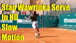 Stanislas Wawrinka Serve In Slow Motion  Top Tennis Training [upl. by Radley]