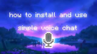 How to use Proximity Voice Chat on Minecraft [upl. by Gleason]