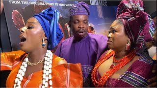 FUNNY MOMENTS OF WOLI AGBA AT LISABI MOVIE PREMIERE [upl. by Sikram491]