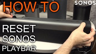 How to Reset Sonos Playbar [upl. by Ojeillib]