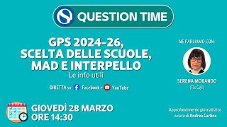 GPS 202426 scelta delle scuole MAD e interpello Le info utili [upl. by Nisse937]