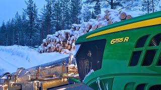 Plowing Road for Logging Trucks [upl. by Aivad]