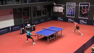 Amalraj Antony Arputharaj  Zhuoyang Li Spanish Table Tennis Superdivision 201516 [upl. by Neerom]