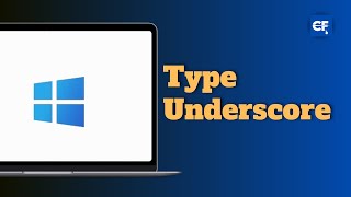 How to type underscore    on your laptop [upl. by Lebanna893]