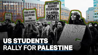 Harvard MIT and Emerson students leave classrooms in solidarity with Palestinians [upl. by Ethelda]