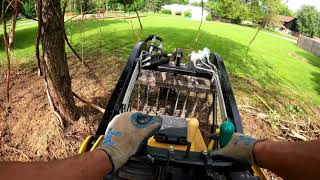 Mini Forestry Mulcher For Backyard Brush Clearing [upl. by Vivien]