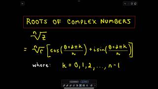 Roots of Complex Numbers [upl. by Nivart428]