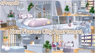 New France City Apartment ✨🌸  PropsID Aesthetic  Sakura School Simulator [upl. by Kred978]