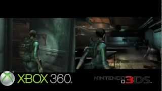 Resident Evil Revelations  3DS vs HD  Graphic Comparison 1080p [upl. by Garrik]