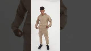 Mens Cargo Fleece Tracksuit Set by B Couture London [upl. by Anneres]