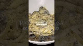 Pasta cremosa con champiñones pasta recipe shortsvideo cooking healthyrecipes [upl. by Domini]