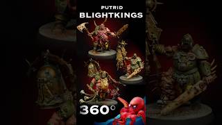 Putrid Blightkings 360⁰ warhammer ageofsigmar maggotkinofnurgle nurgle miniature painting [upl. by Simsar587]